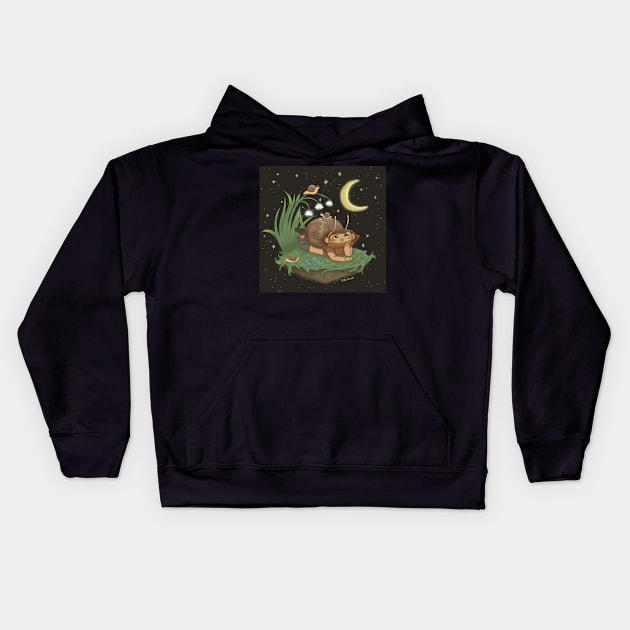 Snail Island Kids Hoodie by Jilla Donuts